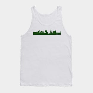 ERFURT skyline in forest green Tank Top